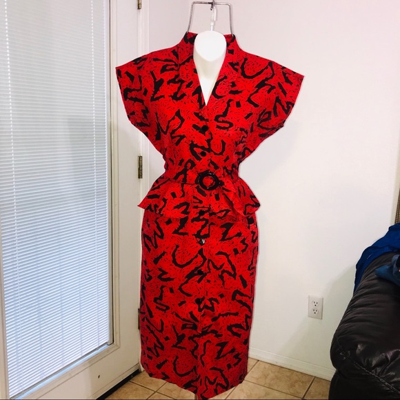 Vintage Red Dress Cute